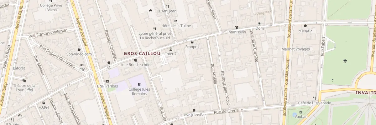 Plan du 101 Rue Saint-Dominique à Paris 7e Arrondissement