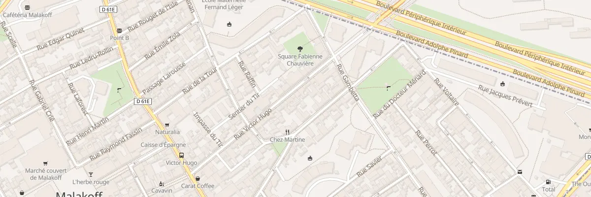 Plan du 11 Rue Victor Hugo à Malakoff