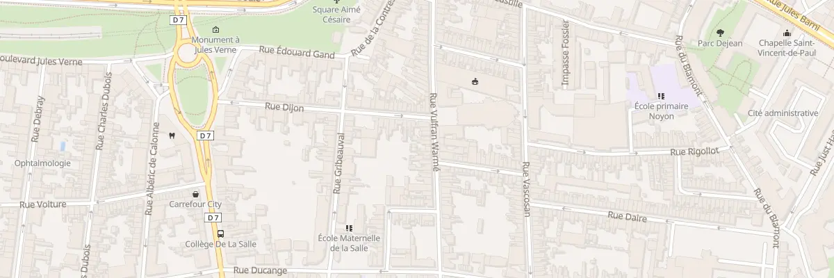 Plan du 70 Rue Vulfran Warmé à Amiens