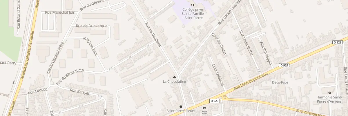 Plan du 40 Rue de Doullens à Amiens