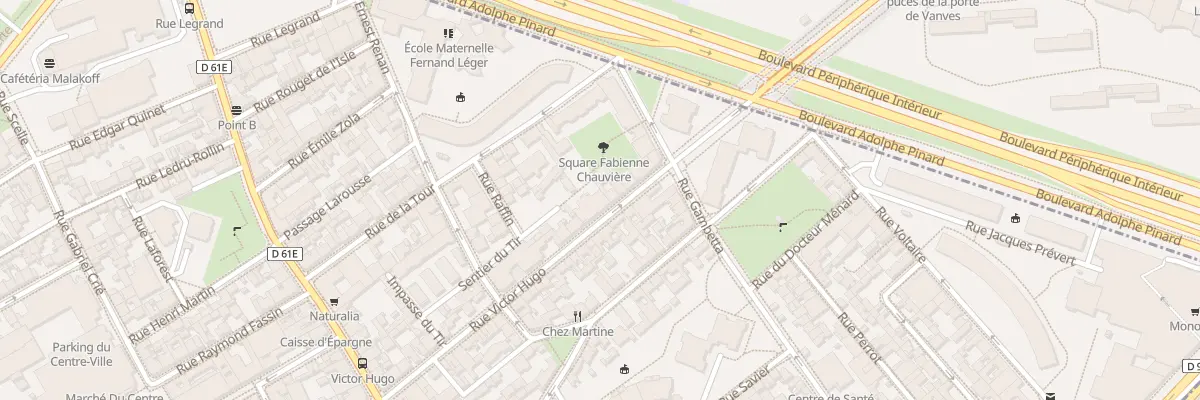 Plan du 16 Rue Victor Hugo à Malakoff