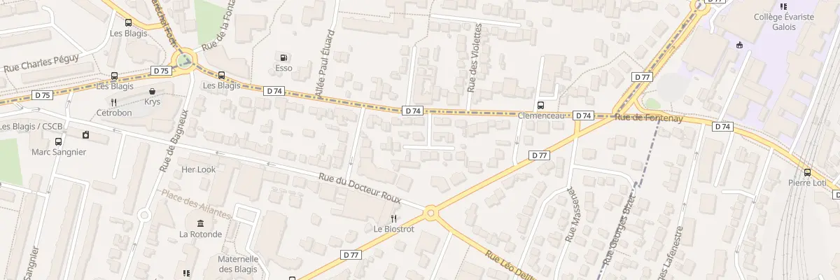 Plan du 2 Vla Gounod à Sceaux