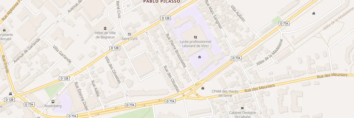 Plan du 18 Rue Pierre Brossolette à Bagneux