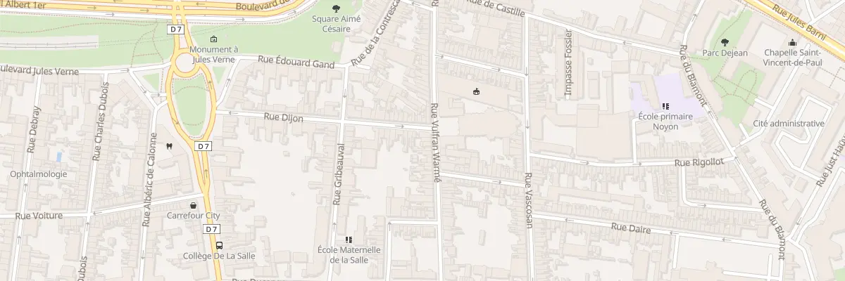 Plan du 66 Rue Vulfran Warmé à Amiens