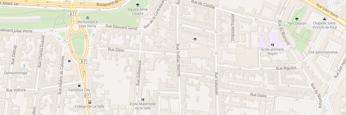 Plan du 40 Rue Dijon à Amiens
