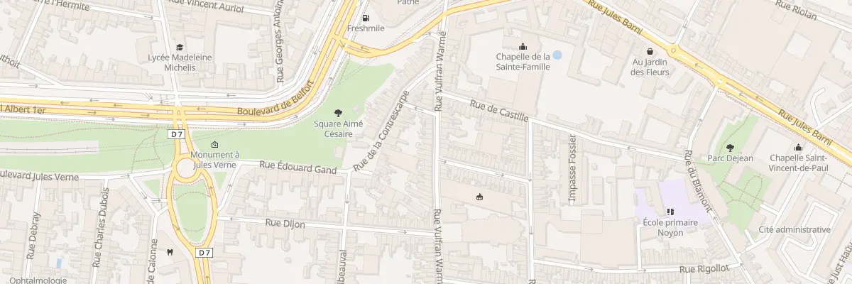 Plan du 28 Rue Vulfran Warmé à Amiens