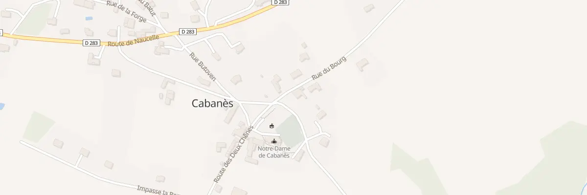 Plan du 5004 Cabanes à Cabanès