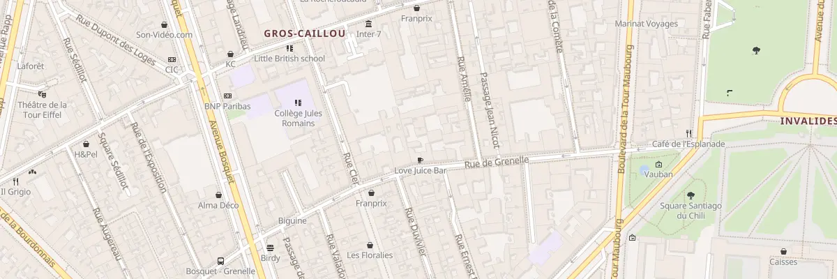 Plan du 176 Rue de Grenelle à Paris 7e Arrondissement
