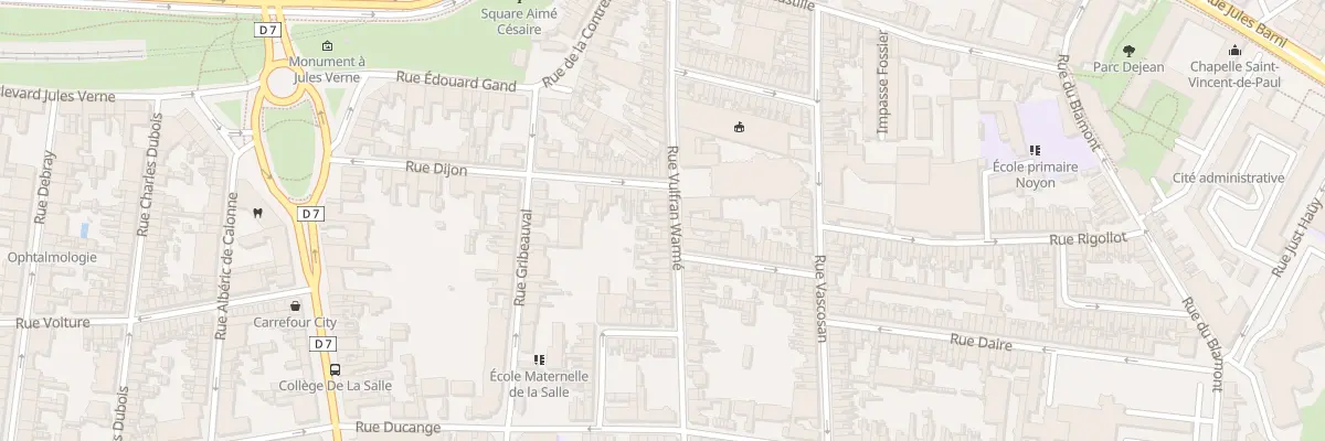 Plan du 72 Rue Vulfran Warmé à Amiens