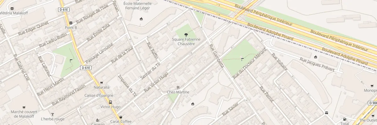 Plan du 7 Rue Victor Hugo à Malakoff