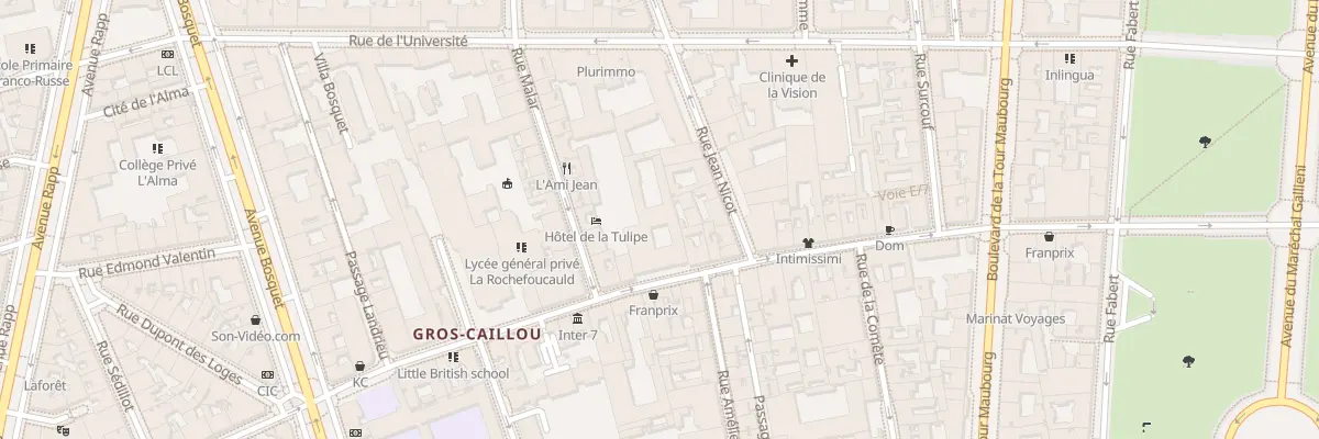Plan du 80 Rue Saint-Dominique à Paris 7e Arrondissement