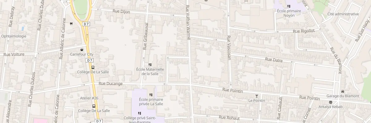 Plan du 104 Rue Vulfran Warmé à Amiens