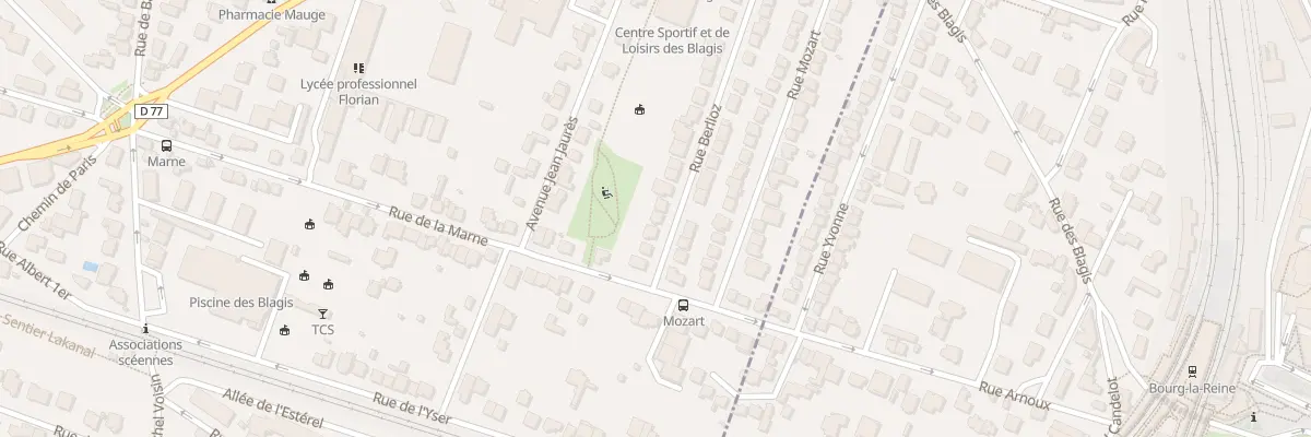 Plan du 7 Rue Berlioz à Sceaux