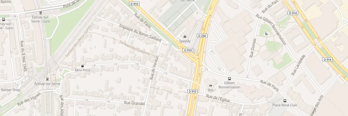 Plan du 119 Rue de Paris à Épinay-sur-Seine