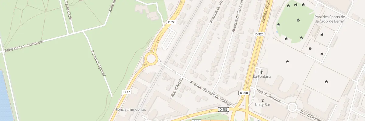 Plan du 38 Av de Provence à Antony