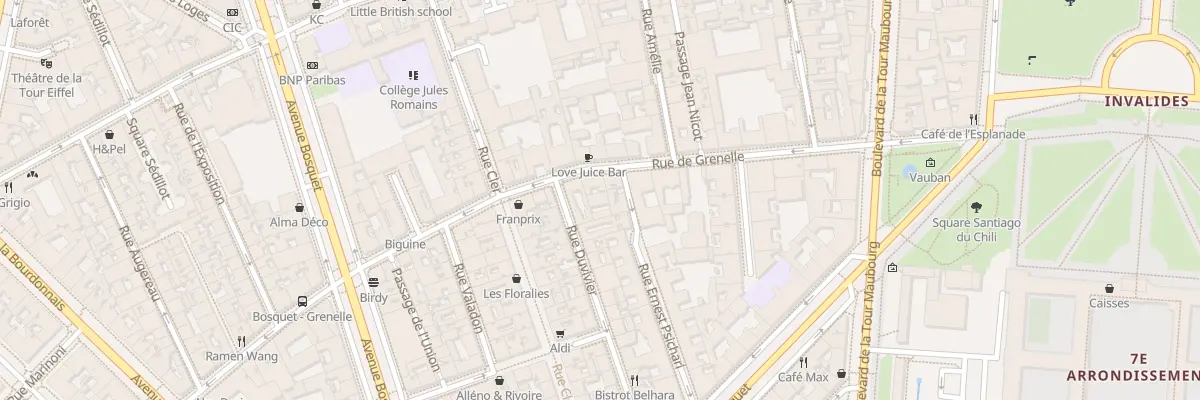 Plan du 155 Rue de Grenelle à Paris 7e Arrondissement
