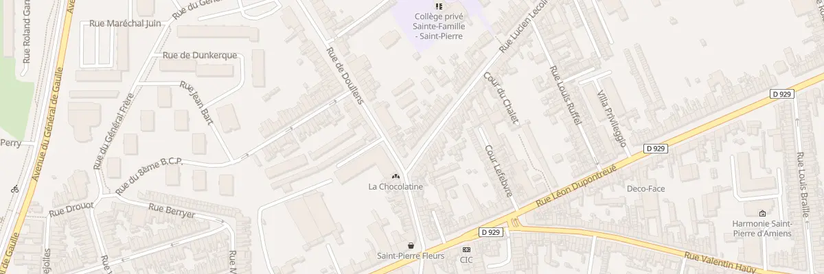 Plan du 11 Rue Lucien Lecointe à Amiens