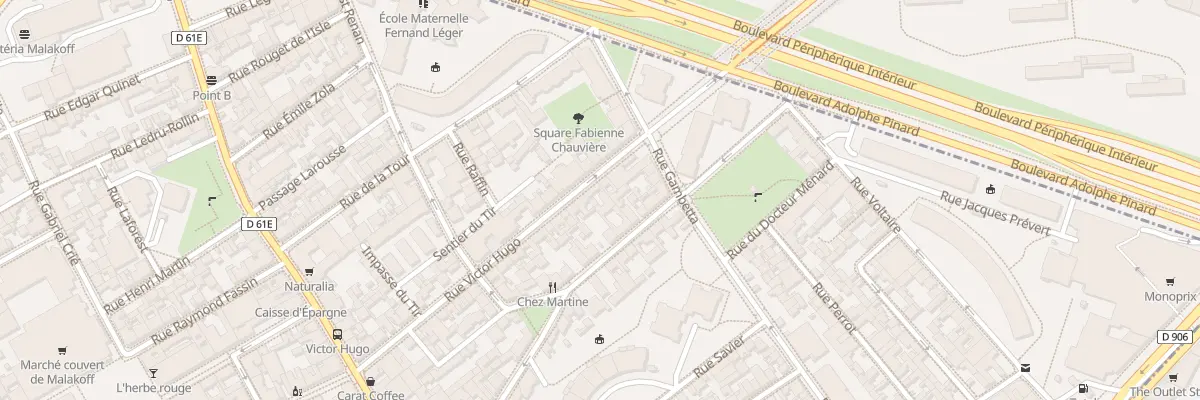 Plan du 5 Rue Victor Hugo à Malakoff