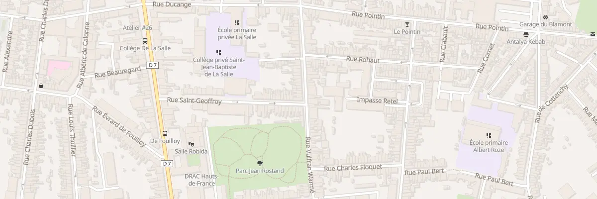 Plan du 166 Rue Vulfran Warmé à Amiens