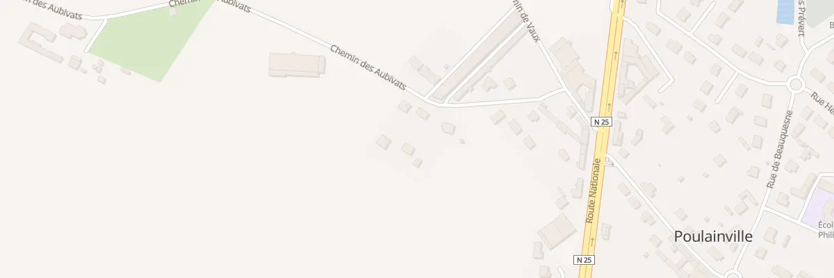 Plan du 139 Che des Aubivats à Poulainville