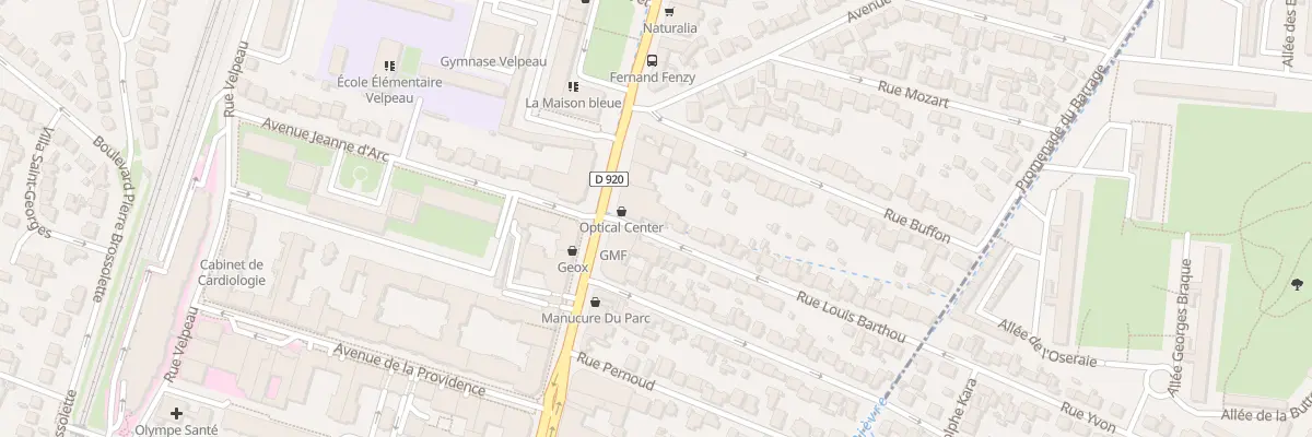 Plan du 1 Rue Louis Barthou à Antony
