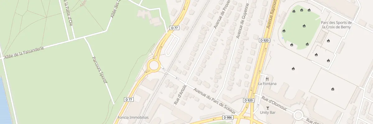 Plan du 36 Av de Provence à Antony