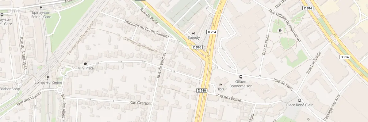 Plan du 117 Rue de Paris à Épinay-sur-Seine