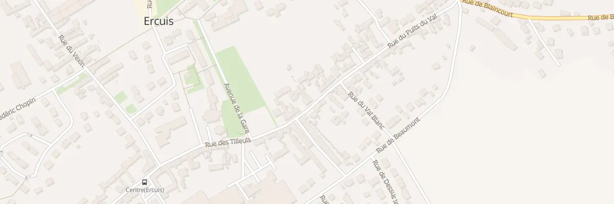 Plan du 37 Rue du Puits du Val à Ercuis