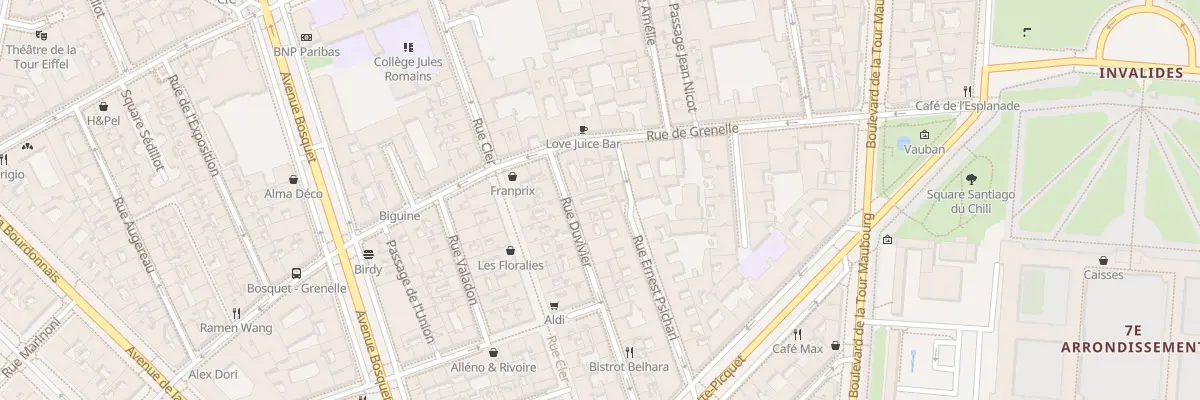 Plan du 4 Cité Négrier à Paris 7e Arrondissement