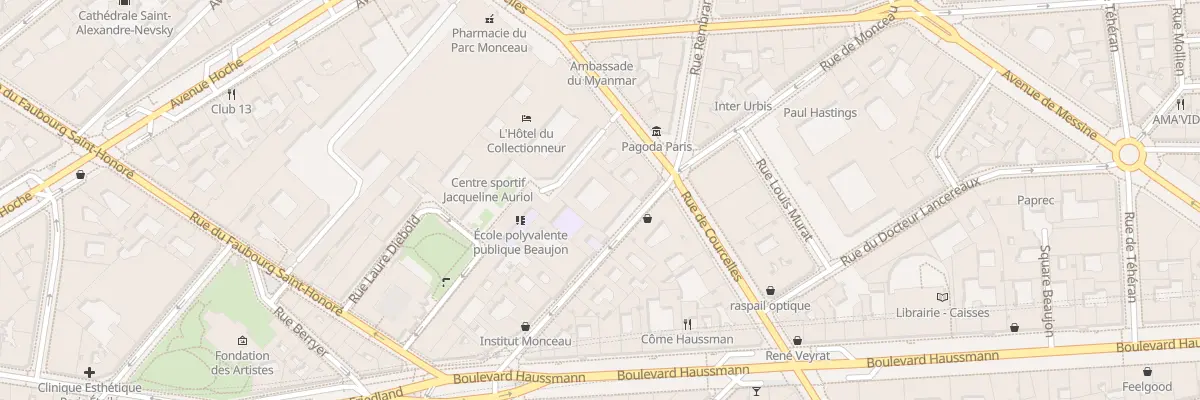 Plan du 17 Rue de Monceau à Paris 8e Arrondissement