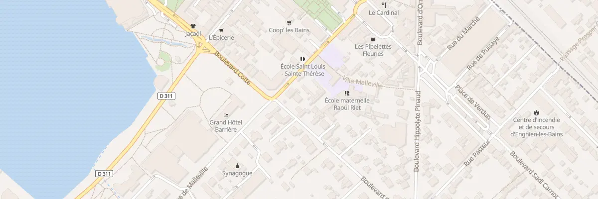 Plan du 5 Bd Cotte à Enghien-les-Bains