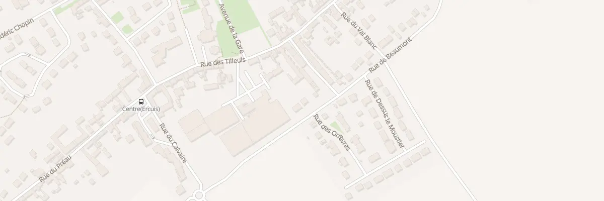 Plan du 199 Rue de Beaumont à Ercuis