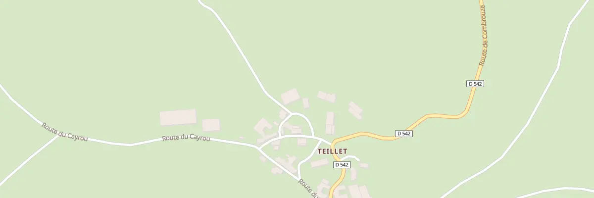 Plan du 5329 Teillet à Colombiès