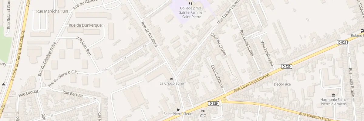 Plan du 15 Rue Lucien Lecointe à Amiens