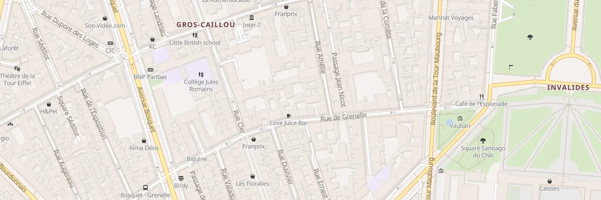 Plan du 174 Rue de Grenelle à Paris 7e Arrondissement