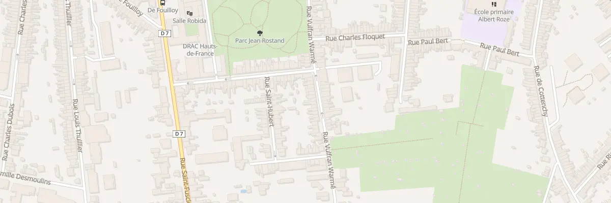 Plan du 212 Rue Vulfran Warmé à Amiens