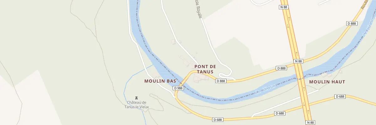 Plan du 5112 Le Pont de Tanus à Tauriac-de-Naucelle