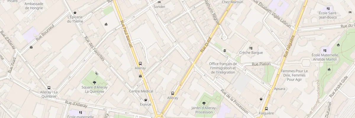 Plan du 42 Rue de la Procession à Paris 15e Arrondissement