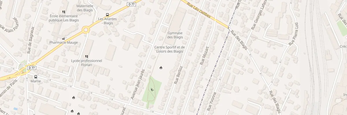 Plan du 25 Rue Berlioz à Sceaux