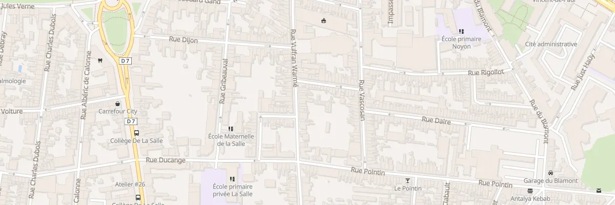 Plan du 83 Rue Vulfran Warmé à Amiens