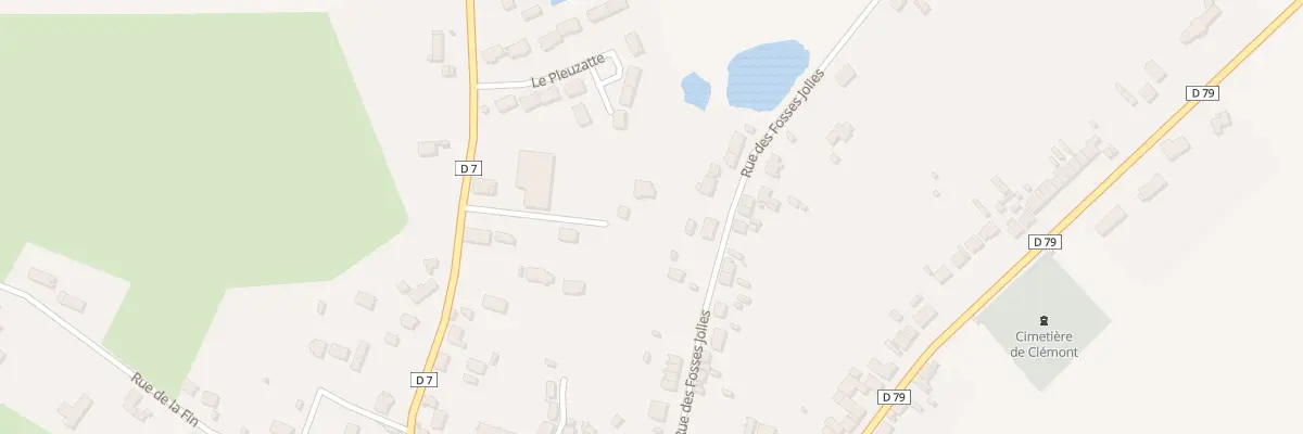 Plan du 23 Rue des Fosses Jolies à Clémont