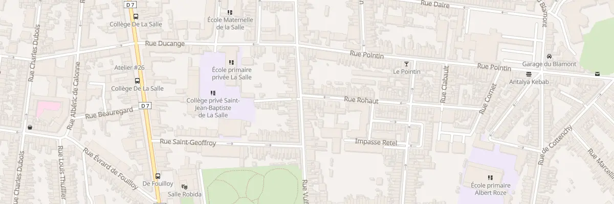 Plan du 2 Rue Rohaut à Amiens