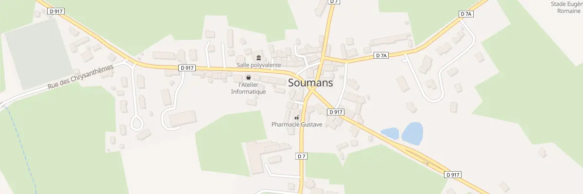 Plan du 1 Imp des Rosiers à Soumans