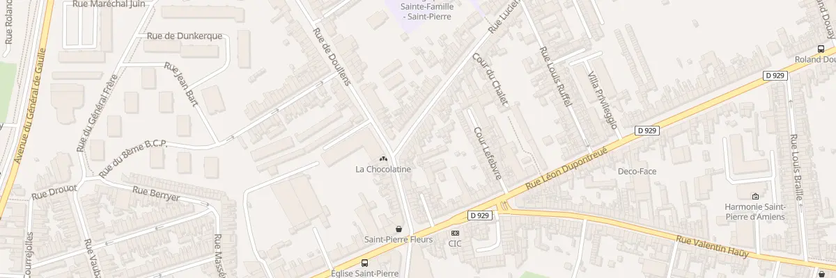 Plan du 14 Rue Lucien Lecointe à Amiens