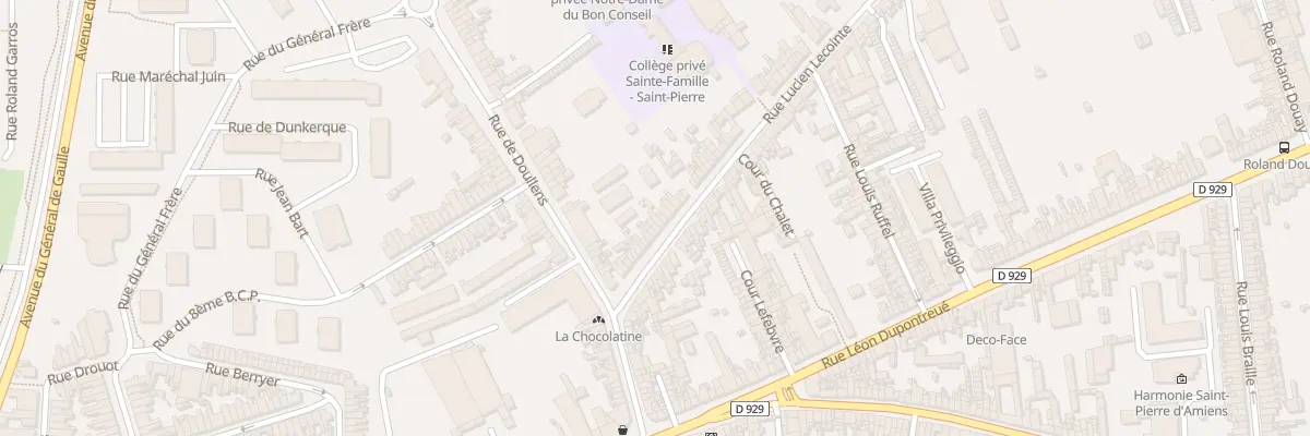 Plan du 29 Rue Lucien Lecointe à Amiens