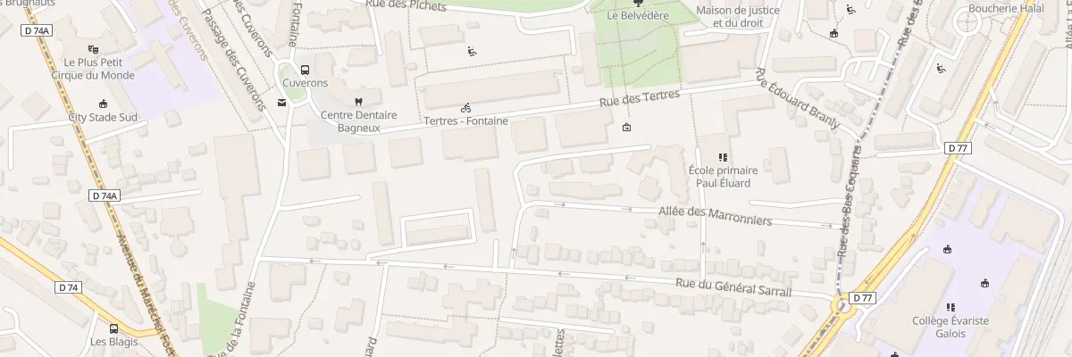 Plan du 19 All des Marronniers à Bagneux