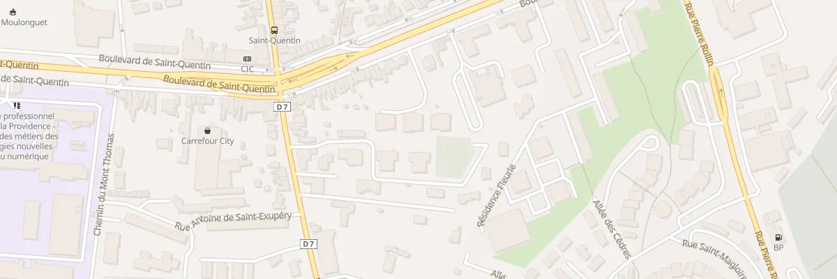 Plan du 331B Bd de Bapaume à Amiens