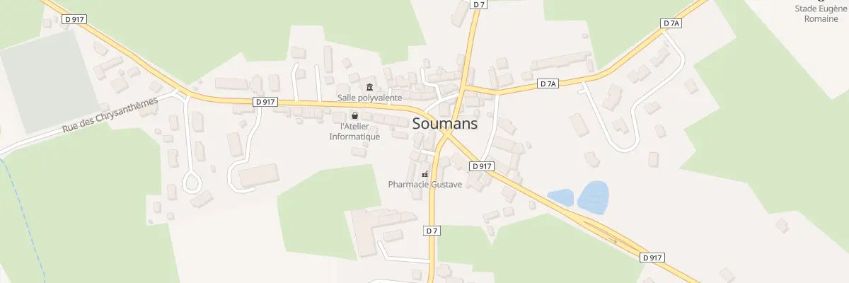 Plan du 1 Rue Eugene Romaine à Soumans