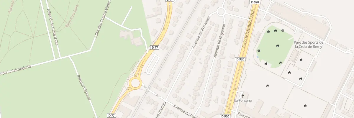Plan du 28 Av de Provence à Antony