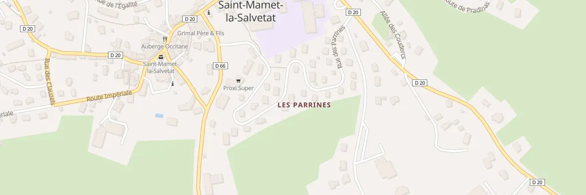 Plan du 6076 Les Parrines à Saint-Mamet-la-Salvetat